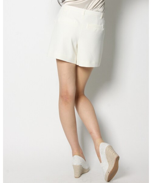 VICKY（ビッキー）の「ドビークロスショートパンツ（パンツ・レディース・ホワイト/ブラック・SS/S/M）」の3枚目の写真