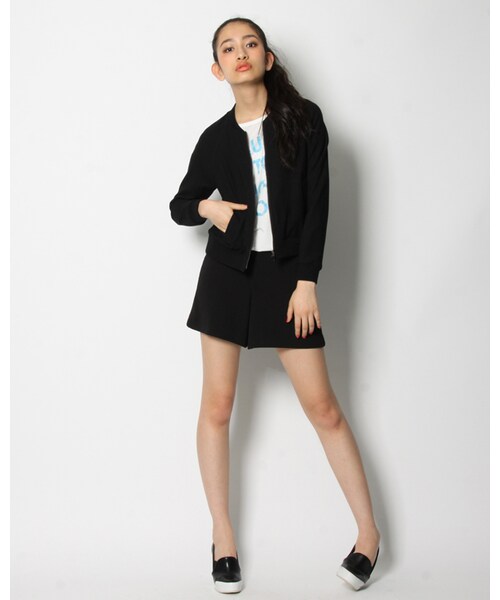 VICKY（ビッキー）の「ドビークロスショートパンツ（パンツ・レディース・ホワイト/ブラック・SS/S/M）」の11枚目の写真