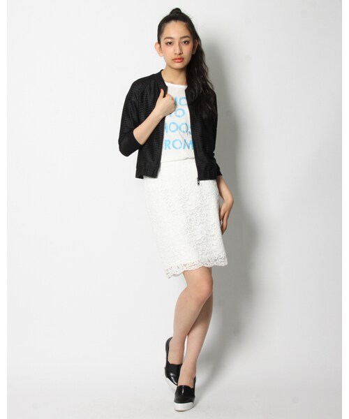 VICKY（ビッキー）の「レーススカート（スカート・レディース・ホワイト/ブラック・S/M）」の9枚目の写真