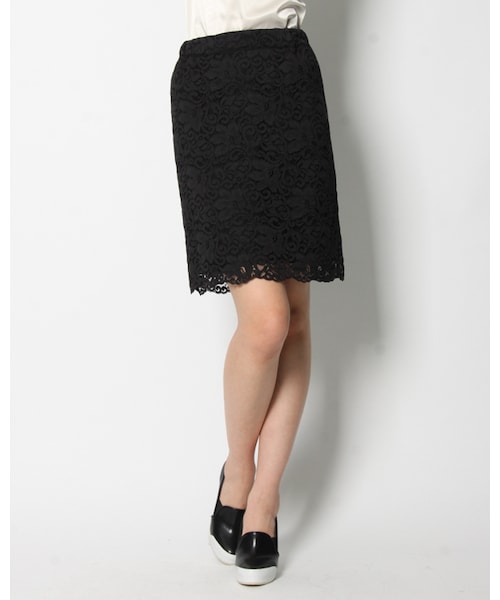 VICKY（ビッキー）の「レーススカート（スカート・レディース・ホワイト/ブラック・S/M）」の2枚目の写真