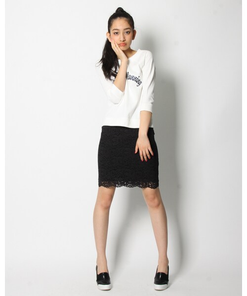 VICKY（ビッキー）の「レーススカート（スカート・レディース・ホワイト/ブラック・S/M）」の7枚目の写真