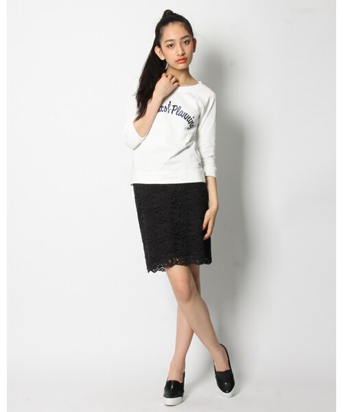 VICKY（ビッキー）の「レーススカート（スカート・レディース・ホワイト/ブラック・S/M）」の8枚目の写真