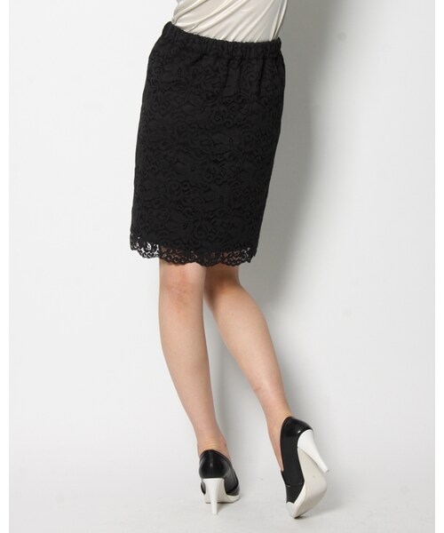 VICKY（ビッキー）の「レーススカート（スカート・レディース・ホワイト/ブラック・S/M）」の3枚目の写真