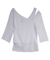 AULA AILA | AULA AILA メッシュ ワンショルダー プルオーバー(Tシャツ/カットソー)