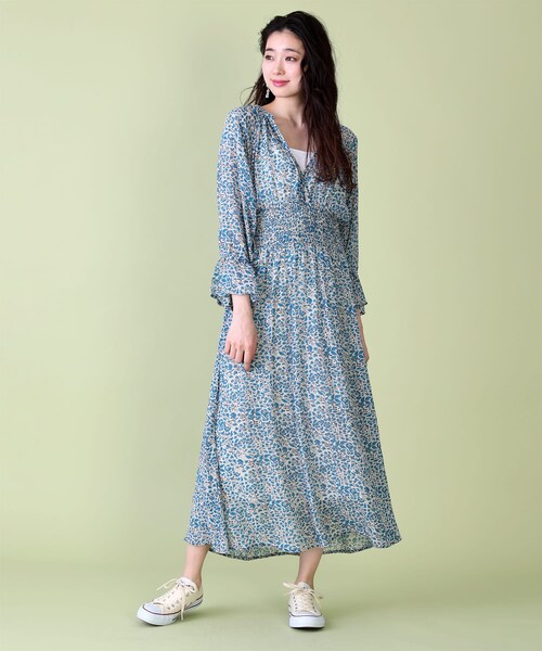 Freak S Store フリークスストア の ジョーゼット花柄ウエストシャーリングワンピース その他 Wear