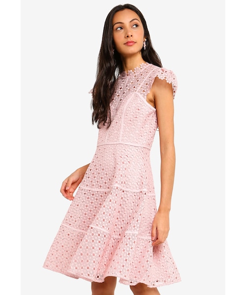 ella lace skater dress