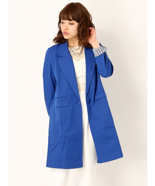 NOMINE（ノミネ）の「チェスターJK（ジャケット/アウター・レディース・offwhite/black/blue・F）」の3枚目の写真