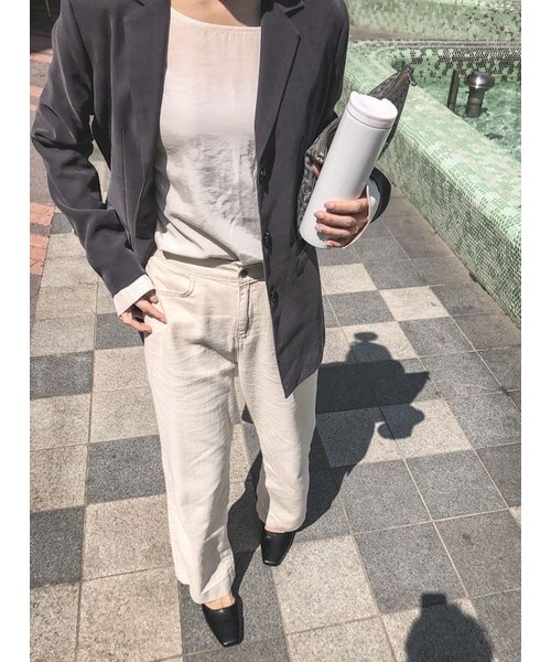 no brand（ノーブランド）の「linen  wide PT（その他パンツ・レディース・その他）」の9枚目の写真