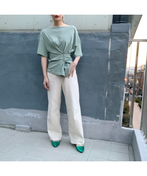 no brand（ノーブランド）の「linen  wide PT（その他パンツ・レディース・その他）」の8枚目の写真