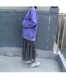 no brand | flower long SK(スカート)