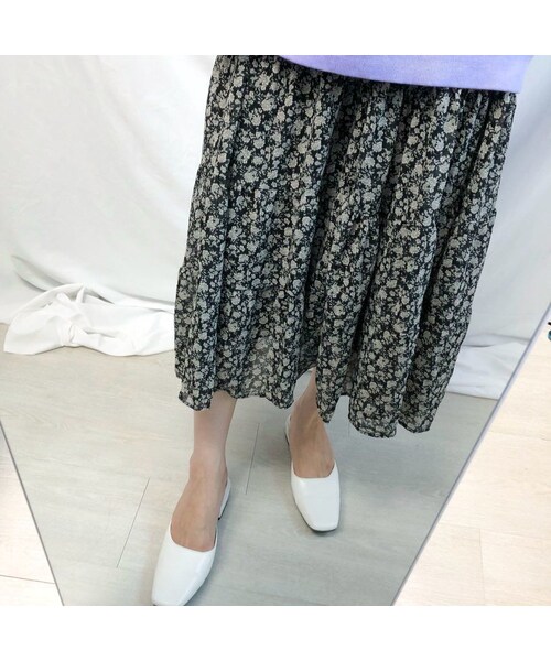 no brand（ノーブランド）の「flower long SK（スカート・レディース・その他）」の2枚目の写真