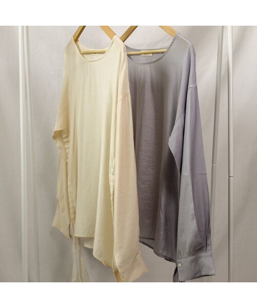 no brand（ノーブランド）の「side gather blouse（シャツ/ブラウス・レディース・その他）」の6枚目の写真