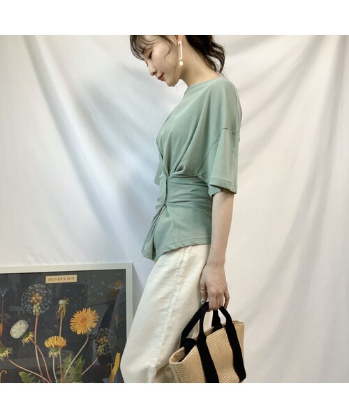 no brand（ノーブランド）の「waist sharp T（Tシャツ/カットソー・レディース・その他）」の2枚目の写真