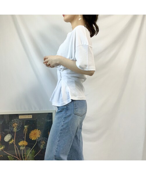 no brand（ノーブランド）の「waist sharp T（Tシャツ/カットソー・レディース・その他）」の5枚目の写真