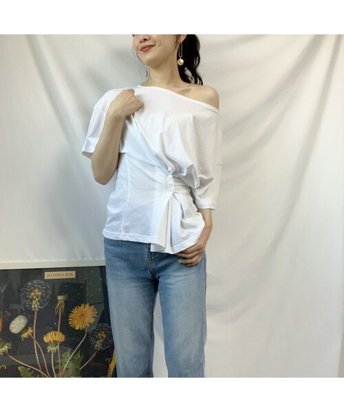 no brand（ノーブランド）の「waist sharp T（Tシャツ/カットソー・レディース・その他）」の4枚目の写真