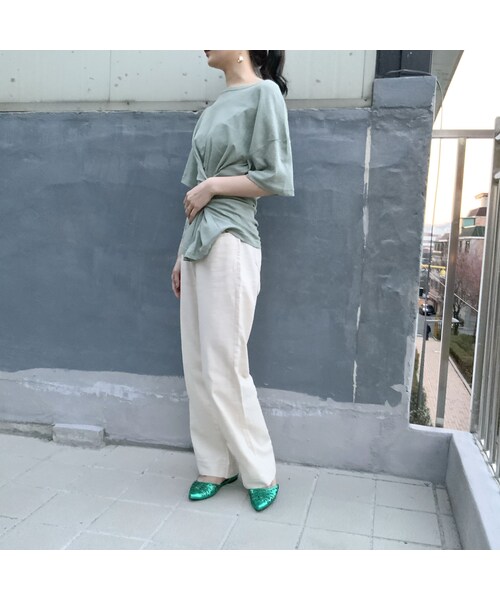 no brand（ノーブランド）の「waist sharp T（Tシャツ/カットソー・レディース・その他）」の8枚目の写真