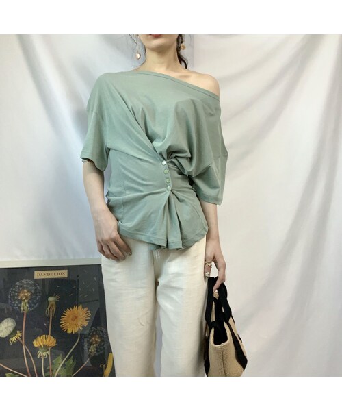 no brand（ノーブランド）の「waist sharp T（Tシャツ/カットソー・レディース・その他）」の3枚目の写真