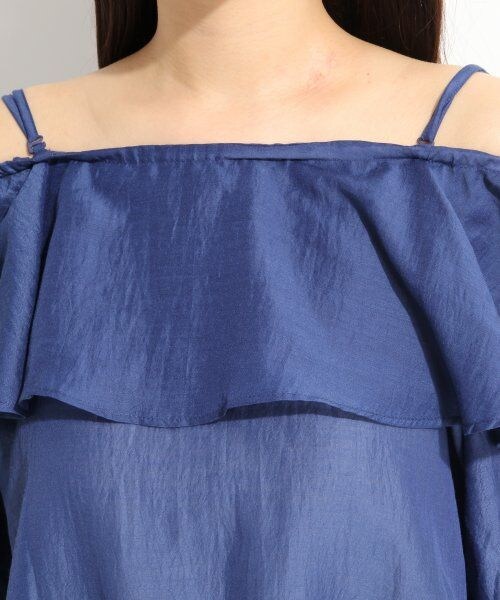 LOWRYS FARM（ローリーズファーム）の「Ｇベーシックオフショルショートスリーブ（トップス・レディース・オフ/アイボリー/ネイビー・Ｍ/Ｌ）」の8枚目の写真