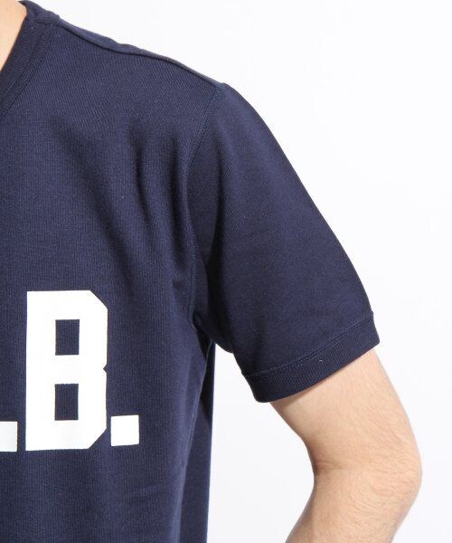 LOWRYS FARM(ローリーズファーム)の「30/ウラケプリントS/S(トップス・メンズ・オフ/ネイビー・M)」の7枚目の写真