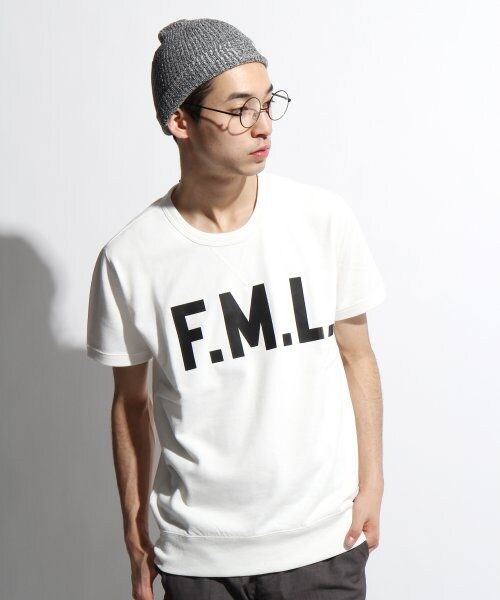 LOWRYS FARM(ローリーズファーム)の「30/ウラケプリントS/S(トップス・メンズ・オフ/ネイビー・M)」の1枚目の写真