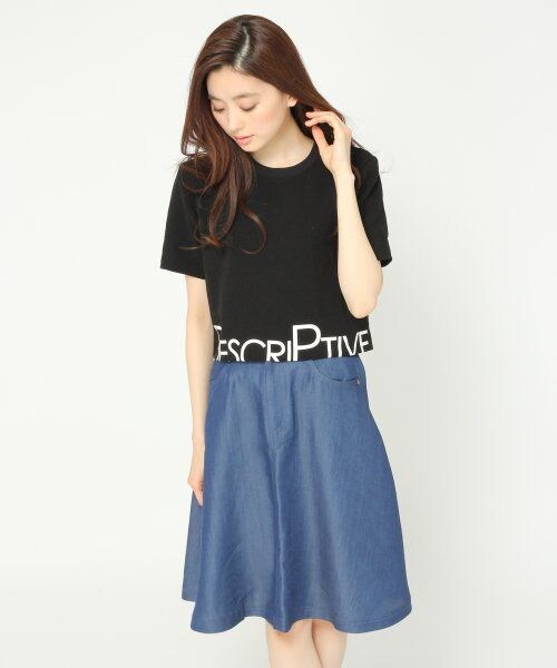 JEANASIS（ジーナシス）の「ヘムロゴシャツプルオーバーSS（トップス・レディース・オフホワイト/ブラック・FREE）」の3枚目の写真