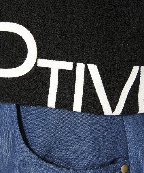 JEANASIS（ジーナシス）の「ヘムロゴシャツプルオーバーSS（トップス・レディース・オフホワイト/ブラック・FREE）」の9枚目の写真