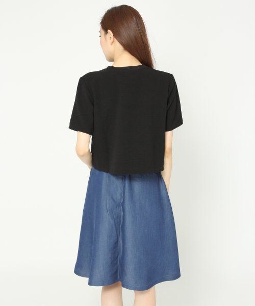 JEANASIS（ジーナシス）の「ヘムロゴシャツプルオーバーSS（トップス・レディース・オフホワイト/ブラック・FREE）」の6枚目の写真