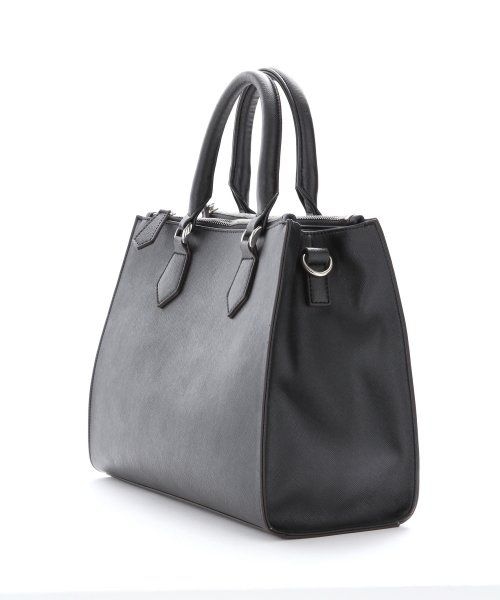 JEANASIS（ジーナシス）の「スクエア2WAYトート（バッグ・レディース・アイボリー/ブラック/レッド・FREE）」の5枚目の写真