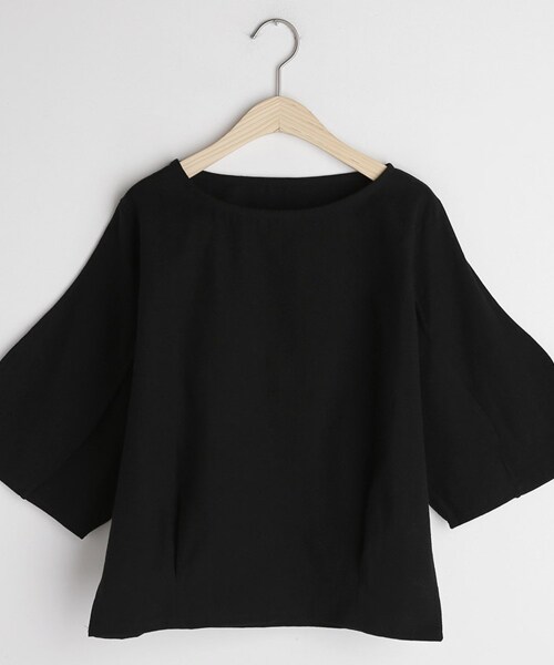 DHOLIC（ディーホリック）の「バルーンスリーブタックヘムTシャツ（Tシャツ/カットソー・レディース・ホワイト/ピンク/ブラック/ブルー・FREE）」の2枚目の写真