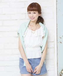 Heather | オフショルフリルブラウス２(トップス)