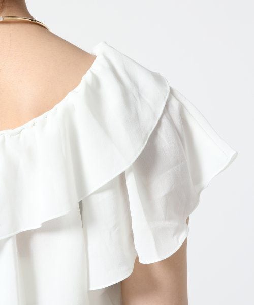 Heather（ヘザー）の「オフショルフリルブラウス２（トップス・レディース・ホワイト・Ｆ）」の7枚目の写真