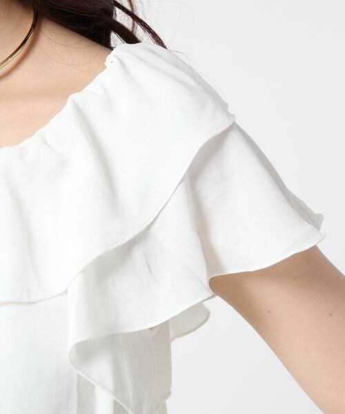 Heather（ヘザー）の「オフショルフリルブラウス２（トップス・レディース・ホワイト・Ｆ）」の5枚目の写真