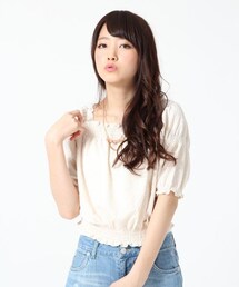 Heather | シャーリングジャガードカットソー(トップス)