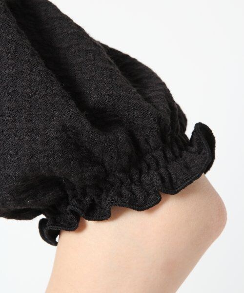 Heather(ヘザー)の「シャーリングジャガードカットソー(トップス・レディース・オフホワイト/ブラック・F)」の11枚目の写真