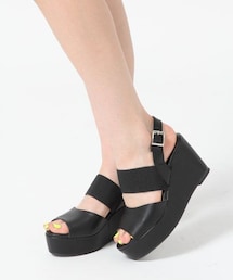 Heather | ゴムベルトコンビサンダル(シューズ)