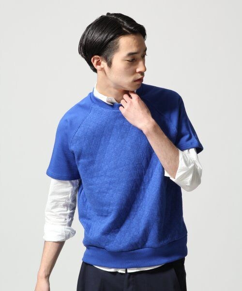 HARE（ハレ）の「キルティングスウェットプルオーバー（トップス・メンズ・オフホワイト/ブラック/ブルー・Ｓ/Ｍ）」の3枚目の写真