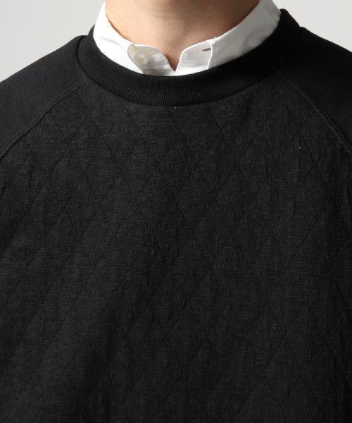 HARE（ハレ）の「キルティングスウェットプルオーバー（トップス・メンズ・オフホワイト/ブラック/ブルー・Ｓ/Ｍ）」の6枚目の写真