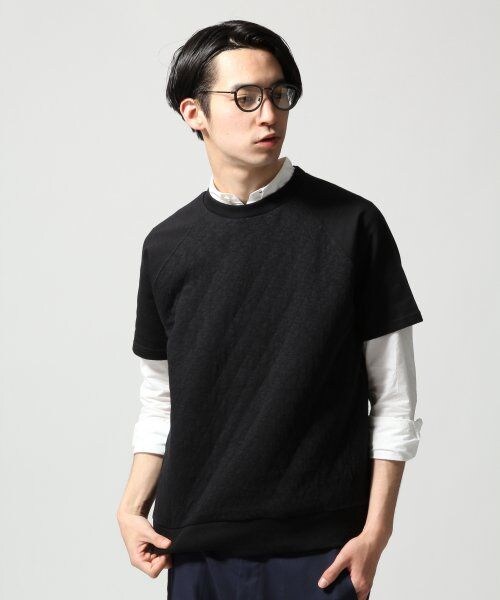 HARE（ハレ）の「キルティングスウェットプルオーバー（トップス・メンズ・オフホワイト/ブラック/ブルー・Ｓ/Ｍ）」の2枚目の写真