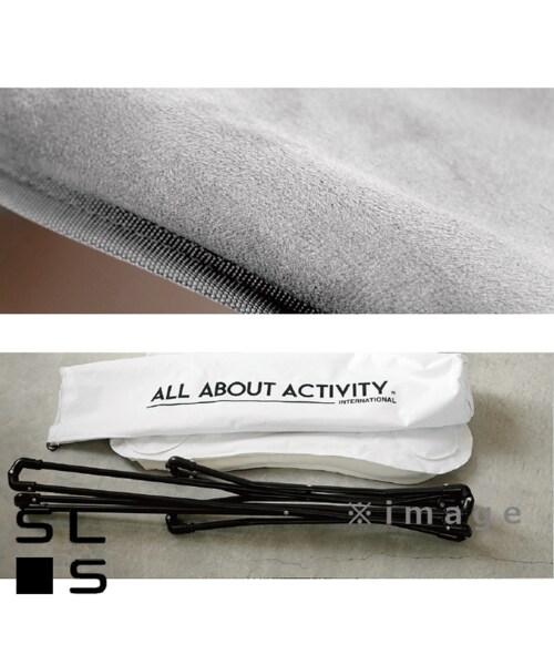 no brand(ノーブランド)の「ALL ABOUT ACTIVITY フォールディングソファ ホワイト 組立式簡易ソファ 簡易チェア ポータブルチェア 耐荷重80kg(家具・その他)」の3枚目の写真