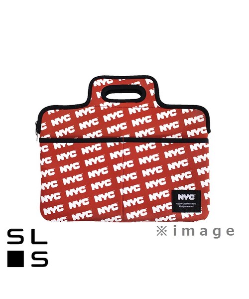 no brand（ノーブランド）の「NYC PCケース レッド 13インチ/A4サイズ
