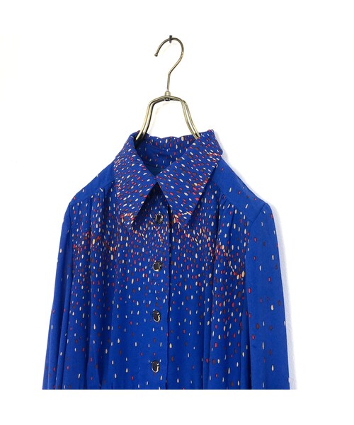 USED（ユーズド）の「Drop pattern blue dress（ワンピース・レディース・その他）」の8枚目の写真