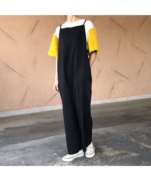 copine（コピン）の「5月13日再入荷！とろみ素材！バックリボンオールインワン【クリックポスト対象商品】（つなぎ/オールインワン・レディース・その他）」の7枚目の写真
