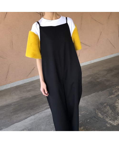 copine（コピン）の「5月13日再入荷！とろみ素材！バックリボンオールインワン【クリックポスト対象商品】（つなぎ/オールインワン・レディース・その他）」の10枚目の写真