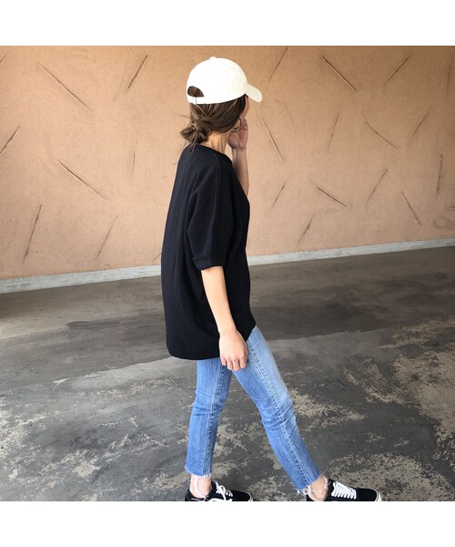 copine(コピン)の「ビッグシルエット!サーマルドルマンTシャツ(2color)【クリックポスト対象商品】(Tシャツ/カットソー・レディース・その他)」の9枚目の写真