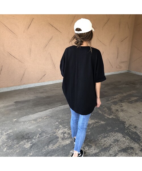 copine(コピン)の「ビッグシルエット!サーマルドルマンTシャツ(2color)【クリックポスト対象商品】(Tシャツ/カットソー・レディース・その他)」の12枚目の写真