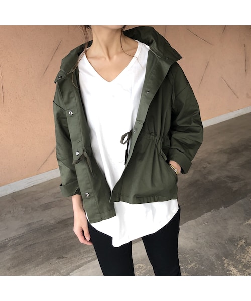 copine（コピン）の「チノツイルマウンテンパーカー(2color)【クリックポスト対象商品】（マウンテンパーカー・レディース・その他）」の5枚目の写真