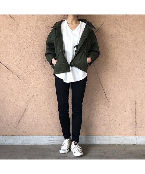 copine（コピン）の「チノツイルマウンテンパーカー(2color)【クリックポスト対象商品】（マウンテンパーカー・レディース・その他）」の2枚目の写真