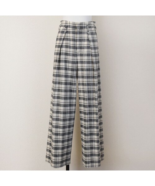 no brand（ノーブランド）の「[ RE-ARRIVAL ]コットンリネンチェックPT（その他パンツ・レディース・その他）」の8枚目の写真