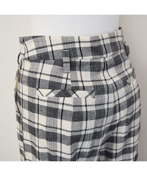 no brand（ノーブランド）の「[ RE-ARRIVAL ]コットンリネンチェックPT（その他パンツ・レディース・その他）」の10枚目の写真