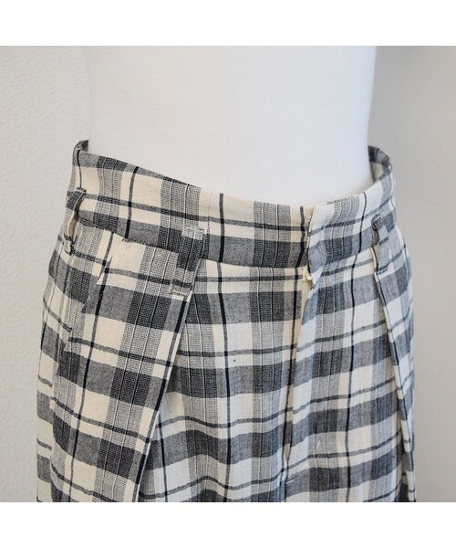 no brand（ノーブランド）の「[ RE-ARRIVAL ]コットンリネンチェックPT（その他パンツ・レディース・その他）」の9枚目の写真